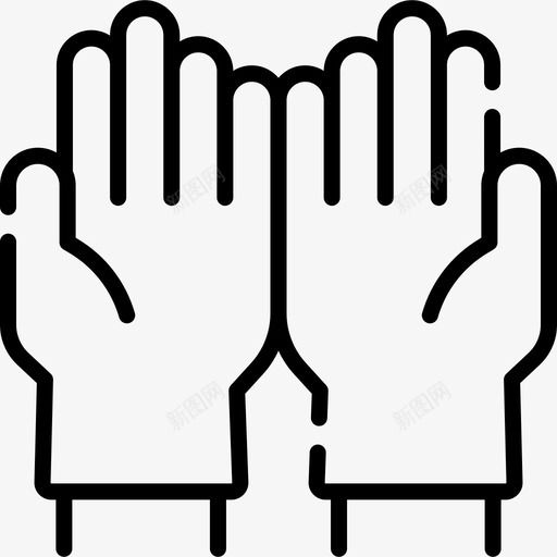 橡胶手套卫生消毒3线性svg_新图网 https://ixintu.com 橡胶 手套 卫生 消毒 线性