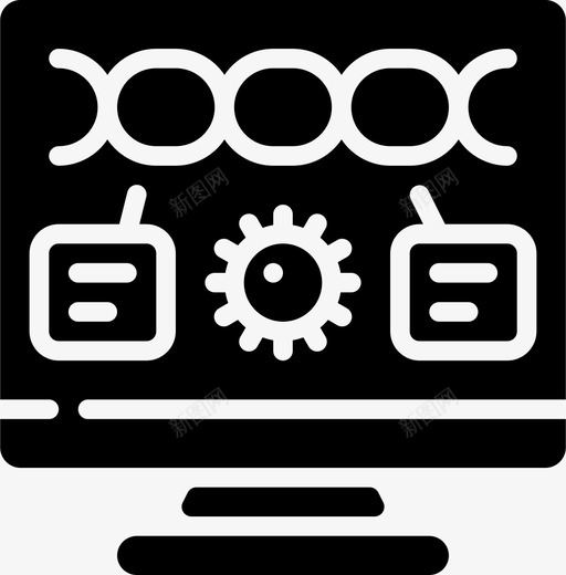 Dna链病毒爆发填充svg_新图网 https://ixintu.com Dna 病毒 爆发 填充