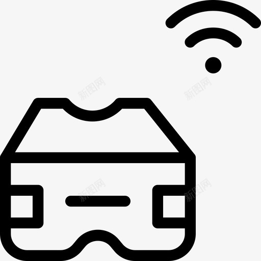 Wifi虚拟现实125线性svg_新图网 https://ixintu.com Wifi 虚拟现实 线性