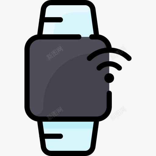 智能手表互联网技术29线性颜色svg_新图网 https://ixintu.com 智能 手表 互联网 技术 线性 颜色