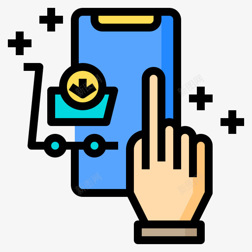 识别行为6线颜色svg_新图网 https://ixintu.com 识别 行为 颜色