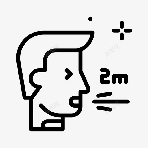 打喷嚏冠状病毒134线状svg_新图网 https://ixintu.com 打喷嚏 冠状 病毒 线状