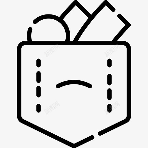 口袋钱149直线svg_新图网 https://ixintu.com 口袋 直线