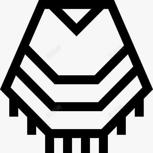 斗篷秘鲁18线性svg_新图网 https://ixintu.com 斗篷 秘鲁 线性