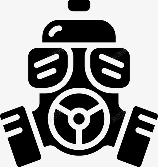 防毒面具病毒爆发填充svg_新图网 https://ixintu.com 防毒面具 病毒 爆发 填充