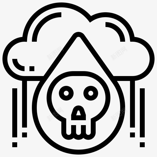 酸雨气候变化54线性svg_新图网 https://ixintu.com 酸雨 气候变化 线性