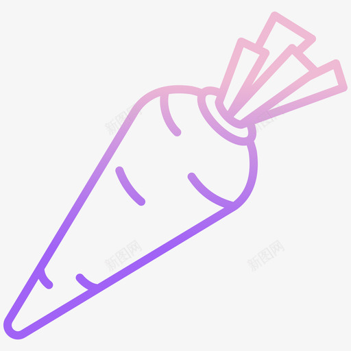 胡萝卜素食主义者37轮廓梯度svg_新图网 https://ixintu.com 胡萝卜 素食 素食主义 主义者 轮廓 梯度