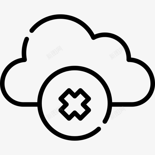 错误云计算网络3线性svg_新图网 https://ixintu.com 错误 云计算 网络 线性