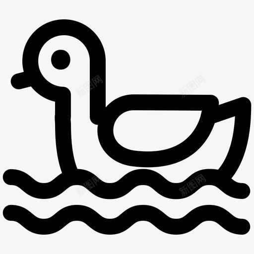 鸭子动物可爱svg_新图网 https://ixintu.com 动物 鸭子 可爱 宠物 动物园