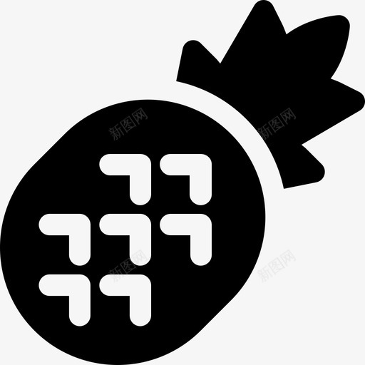 pineapplesvg_新图网 https://ixintu.com pineapple 填充