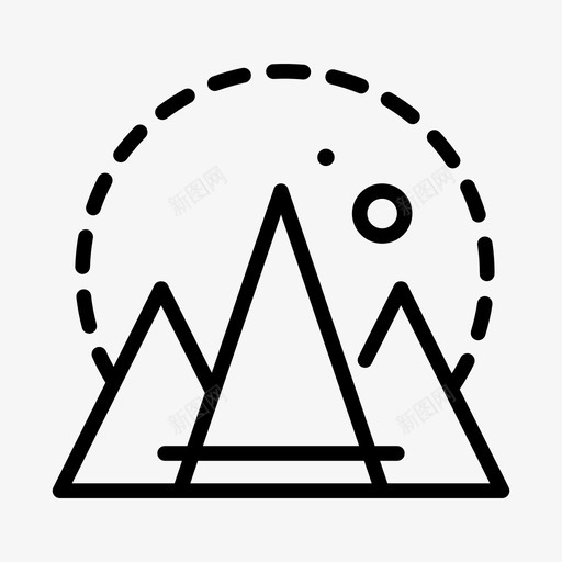 山脉抽象6线性svg_新图网 https://ixintu.com 山脉 抽象 线性