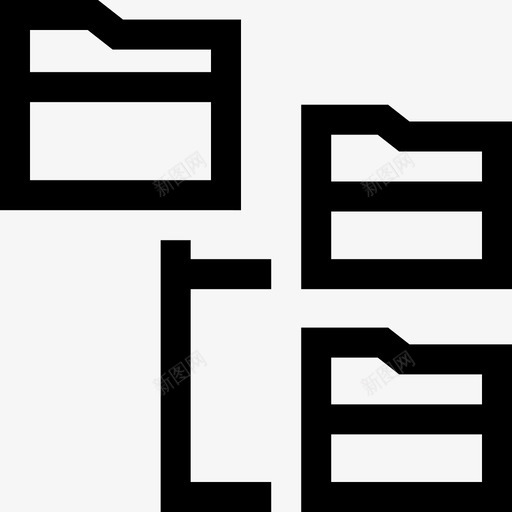 文件夹文件55线性svg_新图网 https://ixintu.com 文件夹 文件 线性
