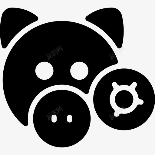 猪病毒传播79填充svg_新图网 https://ixintu.com 病毒 传播 填充