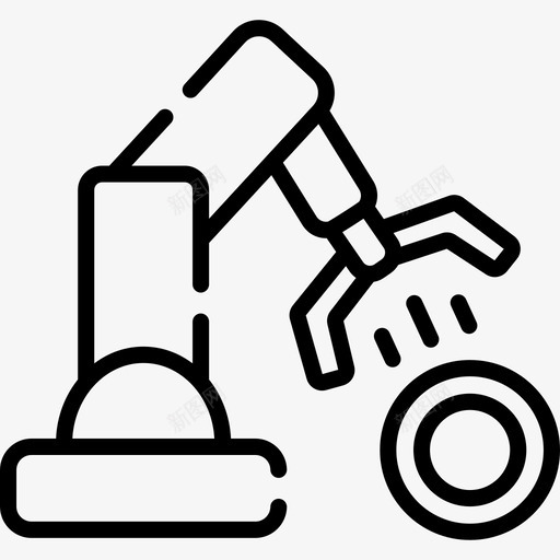 机器人金融214线性svg_新图网 https://ixintu.com 机器人 金融 线性