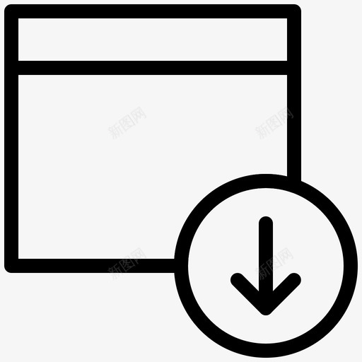 浏览器向下箭头页面svg_新图网 https://ixintu.com 浏览器 向下 箭头 页面 拒绝 web 编程 应用程序 网站 常规 行集