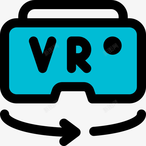 沉浸式虚拟现实123线性颜色svg_新图网 https://ixintu.com 沉浸 虚拟现实 线性 颜色