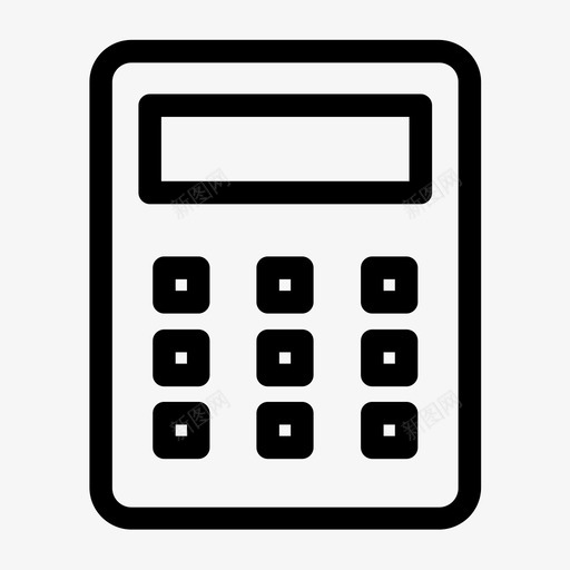 计算器机器数字svg_新图网 https://ixintu.com 计算器 机器 数字 学校 校队
