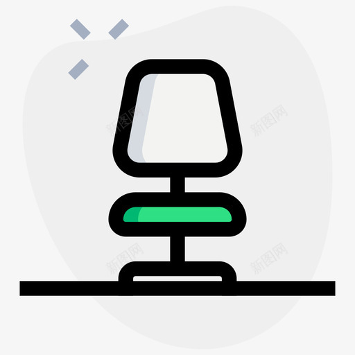 办公椅办公用品4圆形svg_新图网 https://ixintu.com 办公椅 办公用品 圆形