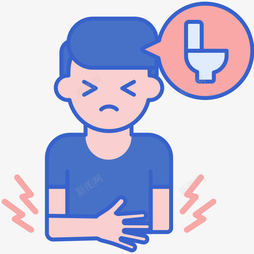 腹泻病毒传播94线状颜色svg_新图网 https://ixintu.com 腹泻 病毒 传播 线状 颜色