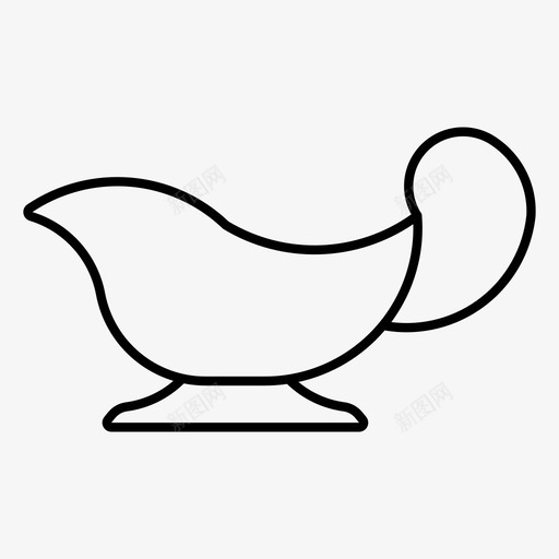 肉汁船烹饪svg_新图网 https://ixintu.com 肉汁 烹饪 饮食 厨房 感恩节