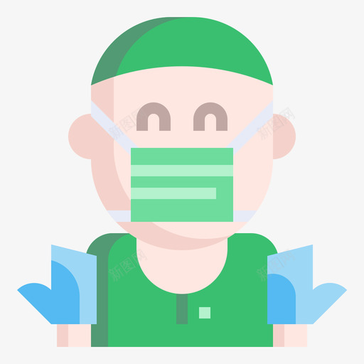 医生社会距离3平svg_新图网 https://ixintu.com 医生 社会 距离