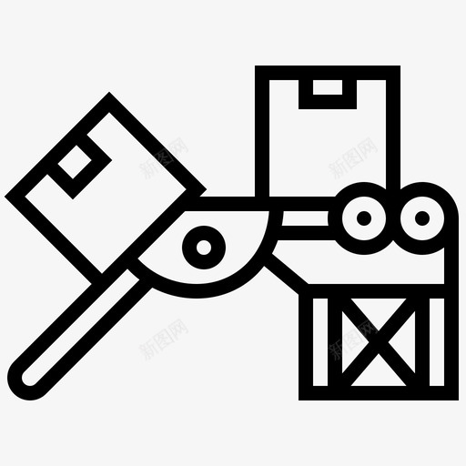 输送机货物装载svg_新图网 https://ixintu.com 输送机 货物 装载 包装 运输 装运