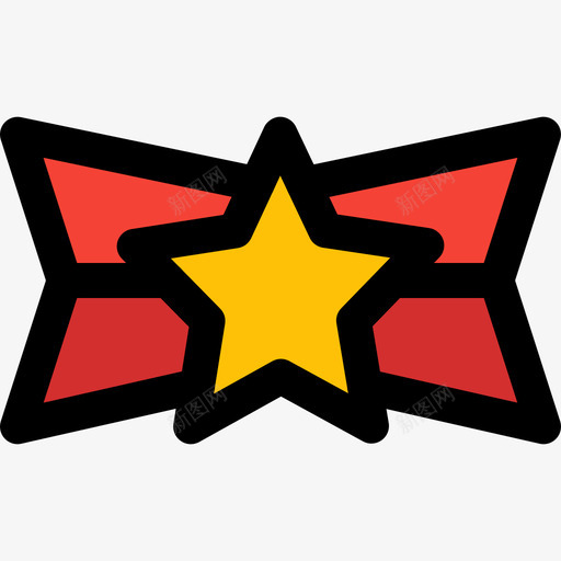荣誉勋章徽章22直线颜色svg_新图网 https://ixintu.com 荣誉勋章 徽章 直线 颜色