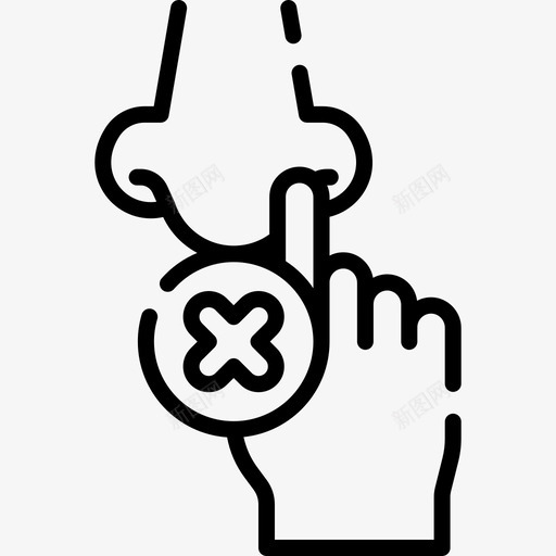 请勿触摸covid保护措施1线性svg_新图网 https://ixintu.com 请勿 触摸 covid 保护 措施 线性