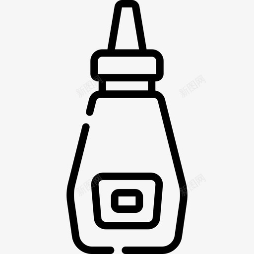 蛋黄酱塑料制品14线性svg_新图网 https://ixintu.com 蛋黄 黄酱 塑料制品 线性
