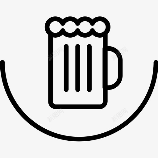 淡啤酒酒精马克杯svg_新图网 https://ixintu.com 淡啤酒 酒精 马克