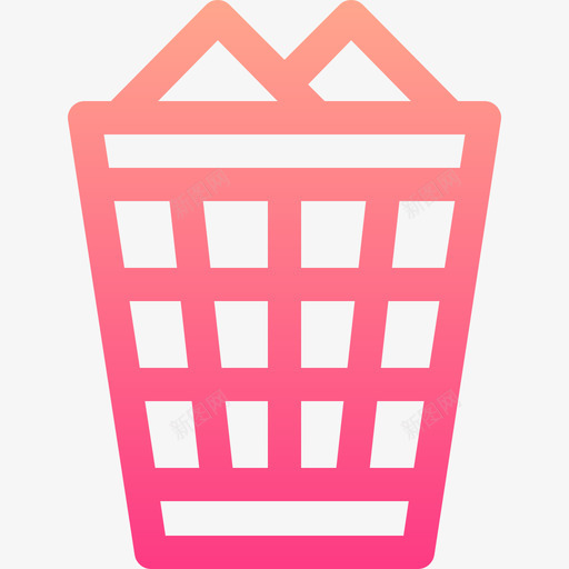 垃圾桶信纸128线性颜色svg_新图网 https://ixintu.com 垃圾桶 信纸 线性 颜色
