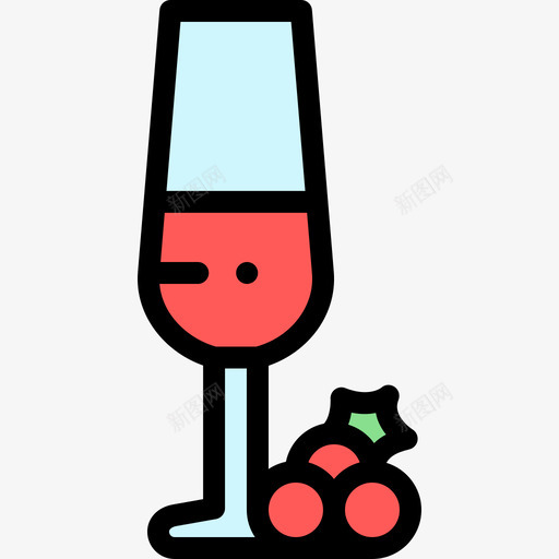 葡萄酒杯法国12线性颜色svg_新图网 https://ixintu.com 葡萄 葡萄酒 酒杯 法国 线性 颜色