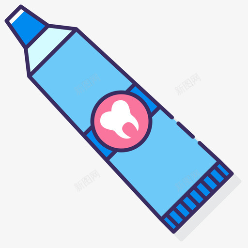 牙膏卫生52线性颜色svg_新图网 https://ixintu.com 牙膏 卫生 线性 颜色