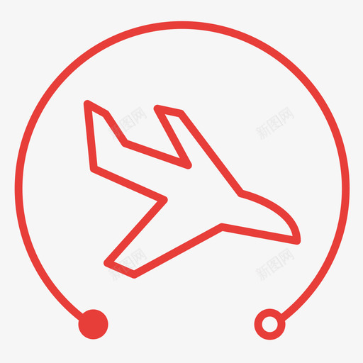 飞机落地图标svg_新图网 https://ixintu.com 飞机 落地 图标