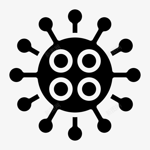 冠状病毒covid20填充物svg_新图网 https://ixintu.com 冠状 病毒 covid 填充