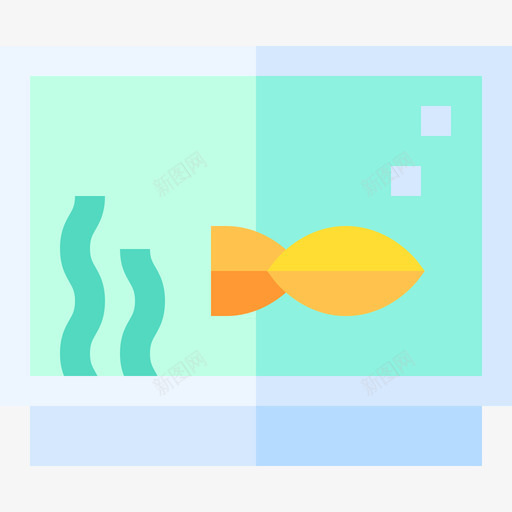 水族馆家具236扁平svg_新图网 https://ixintu.com 水族馆 家具 扁平
