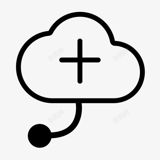 互联网医院svg_新图网 https://ixintu.com 医院 互联网 简约 扁平 圆润 商务 单色