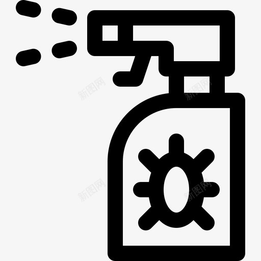 杀虫剂狗19线性svg_新图网 https://ixintu.com 杀虫剂 线性