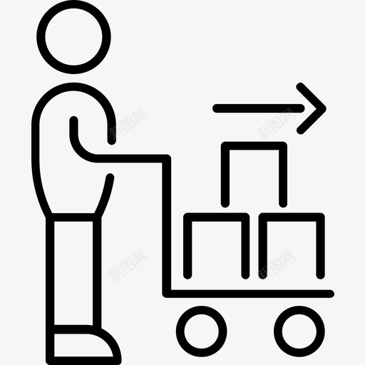 快递配送货物svg_新图网 https://ixintu.com 快递 配送 货物 物流 人员 商业 金融