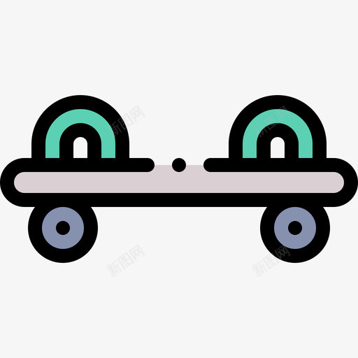 手推车残疾人援助24线性颜色svg_新图网 https://ixintu.com 手推车 残疾人 援助 线性 颜色