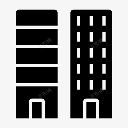 建筑公寓商场svg_新图网 https://ixintu.com 建筑 公寓 商场 办公室 购物中心 摩天大楼 住宅