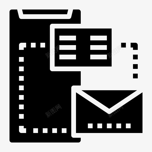 电子邮件通信248填充svg_新图网 https://ixintu.com 电子邮件 通信 填充