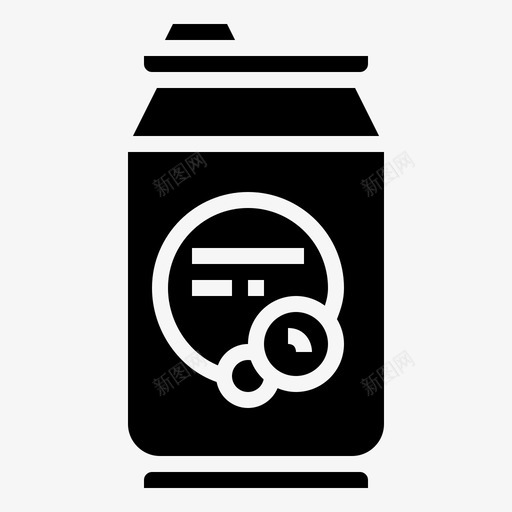 罐装饮料铝果汁svg_新图网 https://ixintu.com 罐装 饮料 果汁 苏打水 beverageglyph3