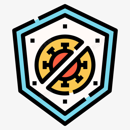 防病毒保健和卫生线性颜色svg_新图网 https://ixintu.com 防病毒 保健 卫生 线性 颜色
