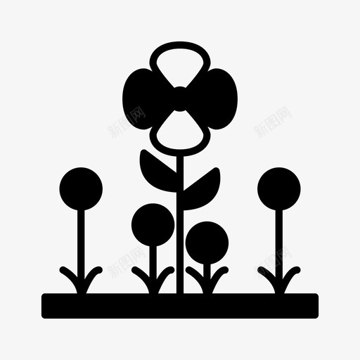 花自然春svg_新图网 https://ixintu.com 自然 夏雕文