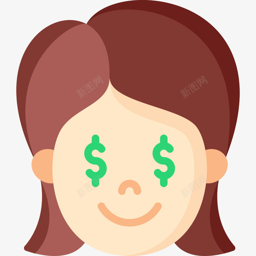 贪婪表情符号69平淡svg_新图网 https://ixintu.com 贪婪 表情 符号 平淡
