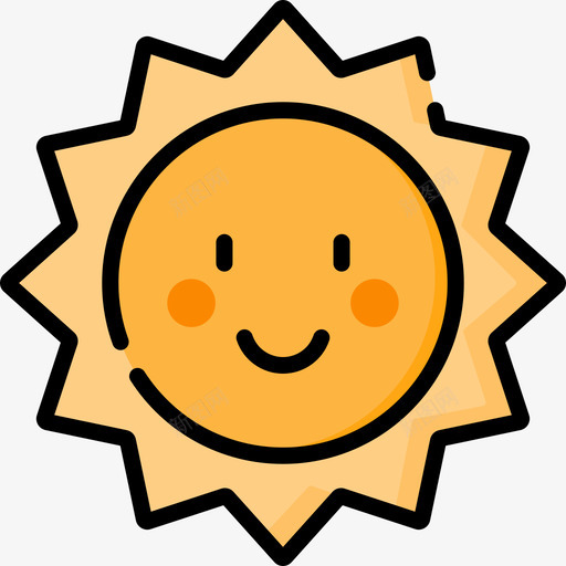 太阳国际儿童节第三线性颜色svg_新图网 https://ixintu.com 太阳 国际儿童节 第三 线性 颜色