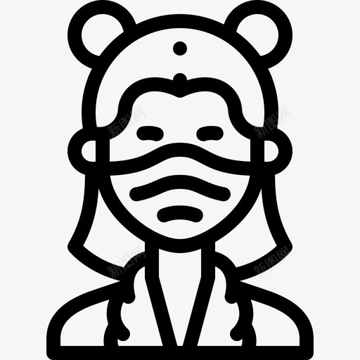 女人戴着医用面具的化身直系svg_新图网 https://ixintu.com 女人 戴着 医用 面具 化身 直系
