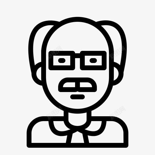 老师眼镜功课svg_新图网 https://ixintu.com 老师 眼镜 功课 男人 老人 学生