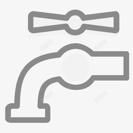 水龙头管件svg_新图网 https://ixintu.com 水龙头 管件